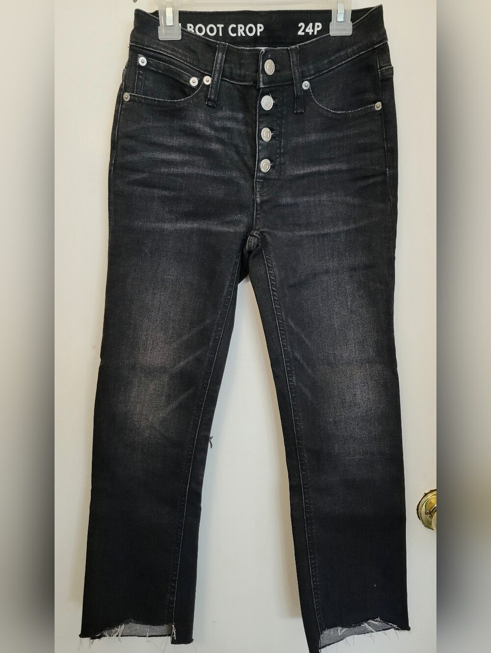 J Crew 9" demi-boot crop jean 